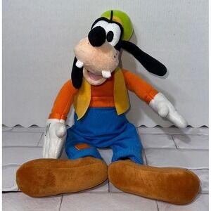 Disney Goofy Plush Stuffed Animal Toy Orange Shirt Blue Pants Green Hat